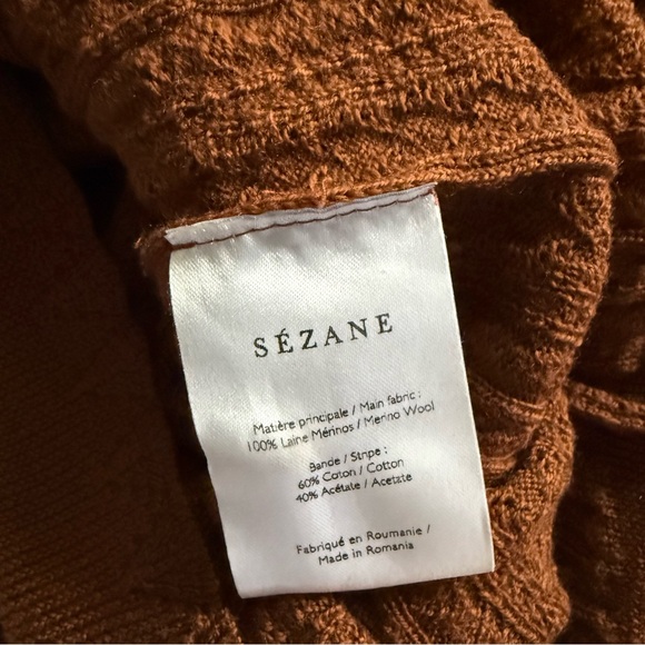 Sezane Ornella Jumper XS Hazelnut - Wool Sweater - Picture 11 of 14
